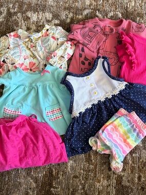 3-6 month baby girl bundle mixed brands.